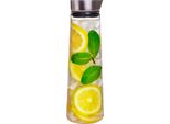 Caraffa In Vetro Krumble - 1,5 Litri - 1500 Ml - Borraccia In Vetro - Acqua Da Tavola - Brocca D'acqua - Caraffa D'acqua Con Coperchio - Vetro E Acciaio Inox
