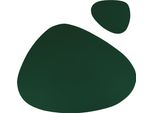 Tovaglietta E Sottobicchiere Krumble - Tovaglietta Di Design Con Sottobicchiere / Verde - Antiscivolo - Look In Pelle