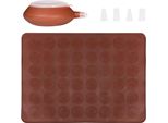 Set Da Forno Per Macaron Krumble - Tappetino Per Macaron - Sacchetto Per Piping - Sacchetto Per Piping Con Beccucci - Cottura - Con 4 Beccucci