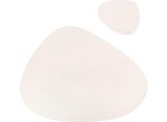 Tovaglietta E Sottobicchiere Krumble - Tovaglietta Di Design Con Sottobicchiere / Bianco - Antiscivolo - Look In Pelle