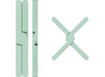 Sottopentola Krumble - Sottopentola Pieghevole In Silicone - Portapentole - Pentole E Padelle - Accessori Per Pentole - Lavabile In Lavastoviglie - Antisdrucciolevole - Pieghevole - Resistente Al Calore - 22 Cm X 3,5 Cm (Lxl) - Verde Chiaro