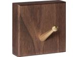 Quvio Ganci Da Parete - Ganci A Mano - Ganci Per Abiti - Ganci Da Parete Schwarz - Ganci Per Abiti - Quadratic - Dunkelbraun E Gold