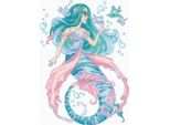 Riolis Set Punto Croce "Little Mermaid Rosalina"", Schema Di Conteggio, 21X30Cm"