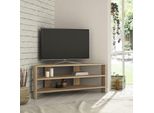 Decortie Thales Moderno Mobile Tv Angolare Centro Multimediale Tv Angolare In Rovere 110 X 36 X 45 Cm