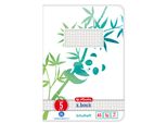 Herlitz 50040025 Herlitz Schulheft A5 Greenline 16 Bl. Lineatur 05 Panda