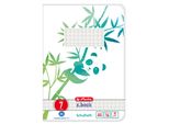 Herlitz 50040032 Herlitz Schulheft A5 Greenline 16 Bl. Lineatur 07 Panda