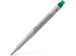 10X Marcatore Cd Faber-Castell 152463 Multimark, Solubile In Acqua, Larghezza Linea: Circa 0,4 Mm, Verde