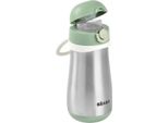 Beaba Tazza Con Cannuccia In Acciaio Inox 350Ml - Verde Salvia; 913539