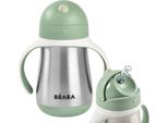 Beaba Tazza Con Cannuccia In Acciaio Inox 250Ml - Verde Salvia; 913535