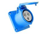 Presa Cee Da Incasso Diritta 230V 16A 3P 75X75 Mm