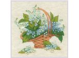 Kit Punto Croce Riolis "Mughetto Della Foresta"", Contato, Fai Da Te, 25X25Cm"