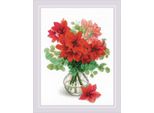 Kit Punto Croce Riolis "Amaryllis"", Contato, Fai Da Te, 30X40Cm"