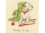 Set Per Punto Croce Bothy Threads "Ready To Go"", Schema Contato, XAJ24, 15X15Cm"
