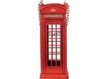 Portabottiglie Clayre & Eef 11X11X29 Cm Ferro Rosso