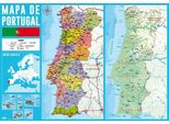 Erik Editores Mappa Del Portogallo Blocco Da Tavolo Formato Unico