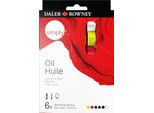 Daler Rowney Simply Set Di Colori Ad Olio 6 X 12 Ml