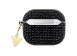 Guess Gua3Hdgtpk Cover Airpods 3 Czarny/Nero Strass Triangolo Charm