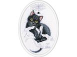 Set Di Punti Croce Rto "Cat Magic"", Schema Di Conteggio, 16,5X25 Cm"