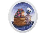 Set Di Punti Croce Rto "Vicino Al Samovar"", Schema Per Il Conteggio, 25X29Cm"