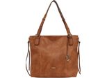 L.Credi Borsa Shopper Borsa A Tracolla Jana Shopper Cognac Marrone Chiaro