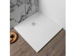 Piatto Doccia In Resina 70X70 Bianco Effetto Pietra | Muse