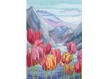 Set Per Punto Croce Rto "In The Moment, Tulip"", Schema Per Il Conteggio, 16,5X24Cm"