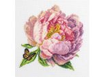Luca-S Kit Per Ricamo A Punto Croce Con Cerchio "Rozella Peony"", Schema Contato, 12X12Cm"
