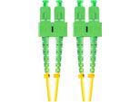 Lanberg Sm SC/APC-SC/APC Duplex Cavo Patch In Fibra Ottica 3,0Mm Lszh G657A1 10M Giallo