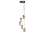 Ciondolo Cyclone 5Lt - Bronzo E Vetro Champagne