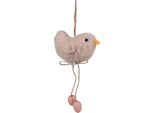 Ciondolo Pasquale Clayre & Eef Chick 14 Cm Rosa Sintetico