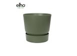 Elho Greenville Vaso Per Piante A Fogliame Rotondo Verde - P18 Cm, H17 Cm