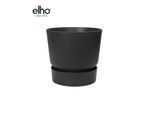 Vaso Per Piante Elho Greenville Round Living Black - D18 Cm, H17 Cm