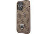 Guess, Custodia Protettiva 4G Porta Carte Apple Iphone 14 Pro, Marrone