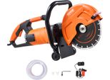 Vevor Sega Elettrica Per Calcestruzzo, 230 Mm, Sega Circolare Ad Alte Prestazioni 2000 W, Profondità Di Taglio 89 Mm, Sega A Disco A Umido/Asciutto Con Tubo Dell'acqua, Pompa Dell'acqua, Lama, Per Pietra E Mattoni