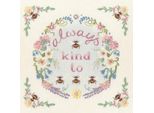 Confezione Da Ricamo Per Immagini Bothy Threads "Be Friendly To Bees"", Prestampato, ECA1, 24X24Cm"