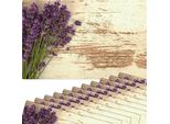 Set Di 12 Tovagliette Lavabili Con Fiori Di Lavanda Vintage