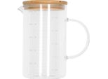 Caraffa Dosatrice In Vetro Krumble Con Coperchio In Legno - Caraffa Dosatrice - Vetro - 1000 Ml