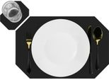 Tovaglietta Krumble Con Sottobicchiere - Tovagliette - Sottobicchieri - Tovaglietta In Finto Cuoio - Nero
