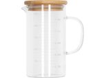 Caraffa Graduata In Vetro Krumble Con Coperchio In Legno - Caraffa Graduata - Vetro - 500 Ml
