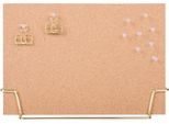 Quvio Memoboard - Lavagna Per Appunti - Lavagna Per Planning - Memoboard - Lavagna In Sughero - Appunti - Oro