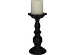 Quvio Portacandele - Portacandele - Accessorio Per Candele - Portacandele Decorativo - Nero - Metallo - 21 Cm (D)