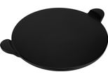 Pietra Per Pizza Krumble Con Manici Fissi - Pietra Per Pizza Bbq - Pietra Per Pizza Da Forno - Pietre Per Pizza Rotonde - Pietre Per Pizza Da 31 A 35 Cm - Pietre Per Pizza In Ceramica - Nero - Diametro 33 Cm