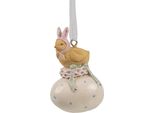 Clayre & Eef Ciondolo Pasquale Pulcino 7 Cm Plastica Gialla