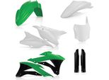 Kit Carene 9 Pezzi Acerbis Modello 2014 Verde/Bianco Per Kawasaki