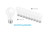 10 X Braytron Led Forma Lampadina E27 11W 4000K Bianco Neutro 1055 Lumen Lampadina A60