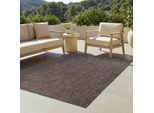 Tappeto Tapiso Yucana Outdoor Marrone Balcone Resistente Ai Raggi Uv 140 X 200 Cm
