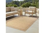 Tappeto Tapiso Yucana Outdoor Beige Balcone Resistente Ai Raggi Uv 80 X 150 Cm
