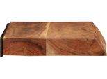 Vidaxl Mensole Da Parete 2 Pezzi 60X20X3,5 Cm In Legno Massiccio Di Acacia