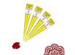 4X Coni Di Henné Fadeda | 4X Pasta Naturale Da 25G | Marrone-Castano (Rosso-Marrone) | 100 % A Base Vegetale | Pronto All'uso E Senza Ppd
