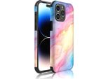 Smartphonica Custodia Telefonica Adatta Per Iphone 14 Pro Max Con Paraurti E Stampa Marmo Glitterato Arcobaleno - Backcover Phonecase Stampa Marmo Glitterato Arcobaleno